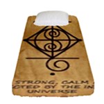 I Am Strong, Calm  And Protected By The Infinite Universe Fitted Sheet (Single Size)