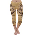I Am Strong, Calm  And Protected By The Infinite Universe Capri Winter Leggings 