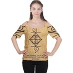 I Am Strong, Calm  And Protected By The Infinite Universe Cutout Shoulder Tee