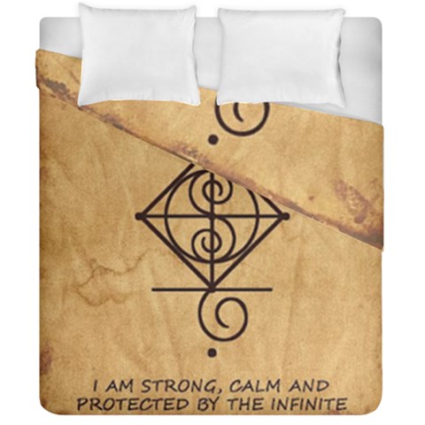 I Am Strong, Calm  And Protected By The Infinite Universe Duvet Cover Double Side (California King Size) from ArtsNow.com