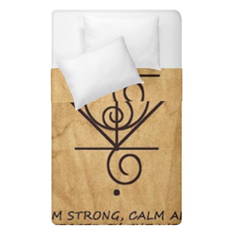 I Am Strong, Calm  And Protected By The Infinite Universe Duvet Cover Double Side (Single Size) from ArtsNow.com