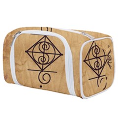 I Am Strong, Calm  And Protected By The Infinite Universe Toiletries Pouch from ArtsNow.com