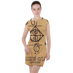 Drawstring Hooded Dress 