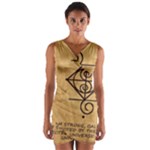 I Am Strong, Calm  And Protected By The Infinite Universe Wrap Front Bodycon Dress