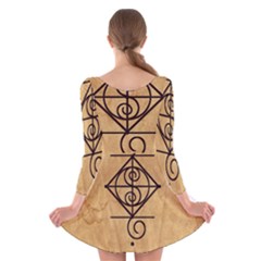 Long Sleeve Velvet Skater Dress 