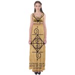 I Am Strong, Calm  And Protected By The Infinite Universe Empire Waist Maxi Dress
