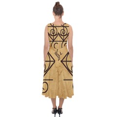 Midi Tie-Back Chiffon Dress 