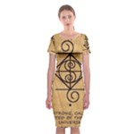 I Am Strong, Calm  And Protected By The Infinite Universe Classic Short Sleeve Midi Dress