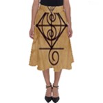 I Am Strong, Calm  And Protected By The Infinite Universe Perfect Length Midi Skirt