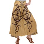 I Am Strong, Calm  And Protected By The Infinite Universe Satin Palazzo Pants