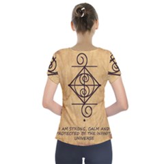 Short Sleeve Front Detail Top 