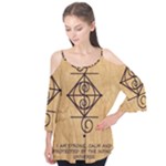 I Am Strong, Calm  And Protected By The Infinite Universe Flutter Tees