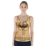 I Am Strong, Calm  And Protected By The Infinite Universe Racer Back Sports Top