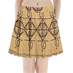I Am Strong, Calm  And Protected By The Infinite Universe Pleated Mini Skirt from ArtsNow.com