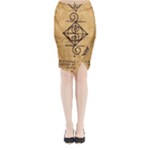 I Am Strong, Calm  And Protected By The Infinite Universe Midi Wrap Pencil Skirt