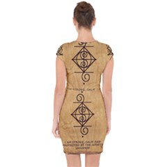 Capsleeve Drawstring Dress  