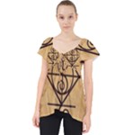 I Am Strong, Calm  And Protected By The Infinite Universe Lace Front Dolly Top