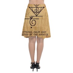 Chiffon Wrap Front Skirt 