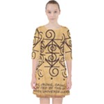 I Am Strong, Calm  And Protected By The Infinite Universe Pocket Dress