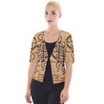 I Am Strong, Calm  And Protected By The Infinite Universe Cropped Button Cardigan