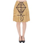 I Am Strong, Calm  And Protected By The Infinite Universe Velvet High Waist Skirt