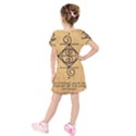 Kids  Short Sleeve Velvet Dress 