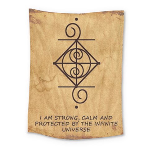 I Am Strong, Calm  And Protected By The Infinite Universe Medium Tapestry from ArtsNow.com