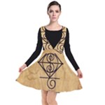 I Am Strong, Calm  And Protected By The Infinite Universe Plunge Pinafore Dress