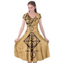 Cap Sleeve Wrap Front Dress 