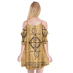 Cutout Spaghetti Strap Chiffon Dress 
