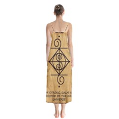 Button Up Chiffon Maxi Dress 