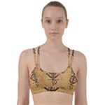 I Am Strong, Calm  And Protected By The Infinite Universe Line Them Up Sports Bra