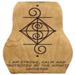 I Am Strong, Calm  And Protected By The Infinite Universe Car Seat Back Cushion 