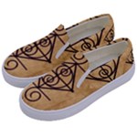 I Am Strong, Calm  And Protected By The Infinite Universe Kids  Canvas Slip Ons