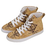 I Am Strong, Calm  And Protected By The Infinite Universe Men s Hi-Top Skate Sneakers
