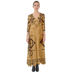 Button Up Boho Maxi Dress 