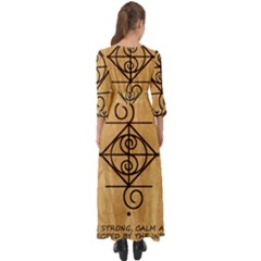 Button Up Boho Maxi Dress 