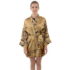 Long Sleeve Satin Kimono 
