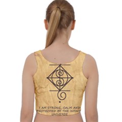 Velvet Racer Back Crop Top 