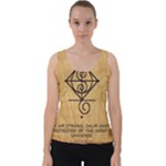 I Am Strong, Calm  And Protected By The Infinite Universe Velvet Tank Top