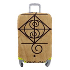 I Am Strong, Calm  And Protected By The Infinite Universe Luggage Cover (Small) from ArtsNow.com