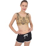 I Am Strong, Calm  And Protected By The Infinite Universe V-Back Sports Bra
