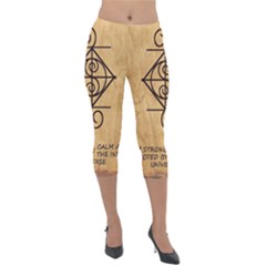 Lightweight Velour Capri Leggings  