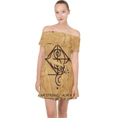Off Shoulder Chiffon Dress 