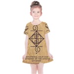 I Am Strong, Calm  And Protected By The Infinite Universe Kids  Simple Cotton Dress