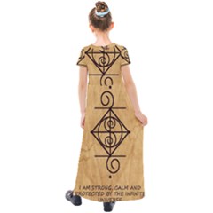 Kids  Short Sleeve Maxi Dress 