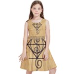 I Am Strong, Calm  And Protected By The Infinite Universe Kids  Skater Dress