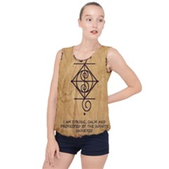 Bubble Hem Chiffon Tank Top 