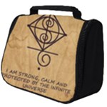 I Am Strong, Calm  And Protected By The Infinite Universe Full Print Travel Pouch (Big)