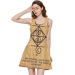 I Am Strong, Calm  And Protected By The Infinite Universe Inside Out Racerback Dress